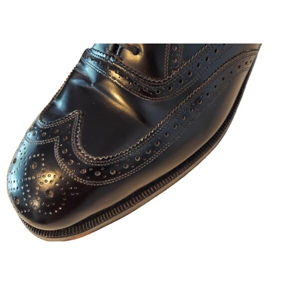 FLORSHEIM Men\'s BLACK 10.5 Oxford Shoe Leather Brogue Wingtip 540575 main image 5